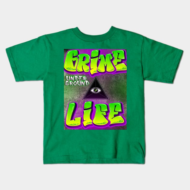 Grime Life Kids T-Shirt by DvsPrime8